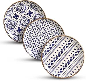 Conjunto de 6 Pratos Sobremesa Porto Brasil Coup Asteca