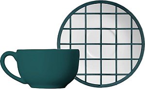 Conjunto 6 Xicaras Chá Green Trace Coup - Alleanza