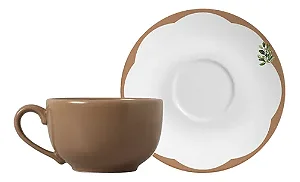 Conjunto 6 Xicaras Cha Macchiato Coup Oliveira By Aurora - Alleanza