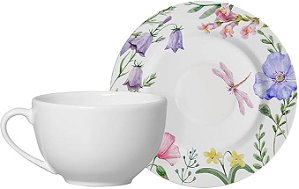 Conjunto 6 Xicaras de Chá com Pires Lelis -  Alleanza