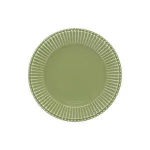 Conjunto 6 Pratos Sobremesa Frisada Verde Cristina - Scalla