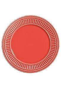 Conjunto 6 Pratos Raso Poppy Coral - Scalla
