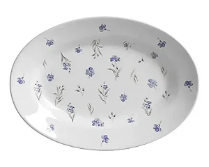 travessa Pequena Campestre 23 cm Branco - Scalla
