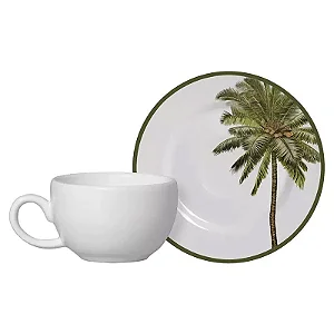 Conjunto 6 Xicaras Chá c/ Pires Malibu - Scalla