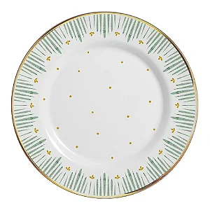 Conjunto 6 Pratos Rasos Donatella Ouro - Alleanza