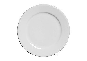Conjunto 6 Pratos Sobremesa Reto Branco ⌀20 - Scalla