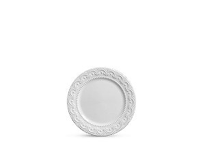 Conjunto 6 Pratos Sobremesa Princess Branco - Scalla