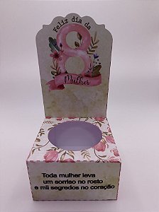 Embalagem para mini suculenta dia da mulher