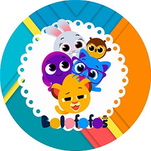 Rótulo adesivo bolofofos com 16 unidades