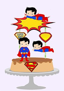 Topo de bolo Super Homem