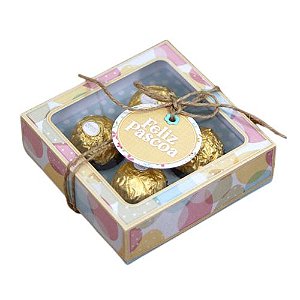 Embalagem caixa  para 4 bombons Páscoa