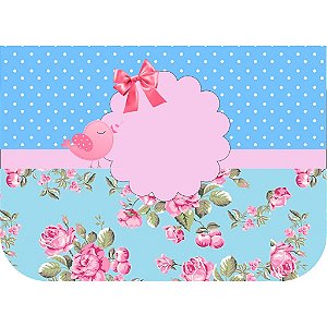 Adesivo rótulo para marmitinha jardim encantado  pássaro 10 unidades