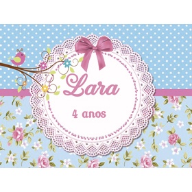 Adesivo rótulo para marmitinha jardim encantado 10 unidades