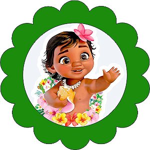 12 Adesivo/rótulo da Moana Baby