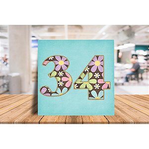 Azulejo Personalizado Numeral ( após compra nos envie o numero desejado)