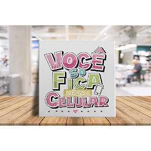 Azulejo personalizado com frase divertida para o dia das mães