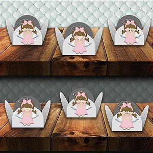 Forminha para docinho com aplique  para batizado  100 unidades