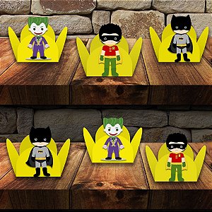 Forminha do Batman e sua turma com aplique caixa com 100 unidades