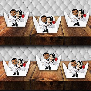 Forminha para docinhos casamento com 100 unidades modelo F4