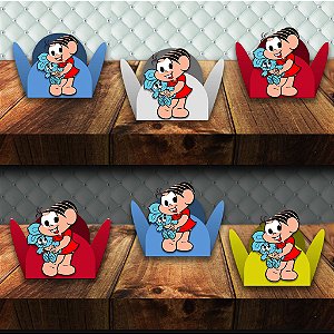 Forminha com aplique da Monica com 100 unidades podendo escolher até 2 cores diferentes