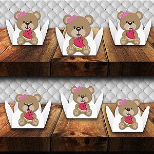 Forminha 3D Ursinha Gulosa com 100 unidades