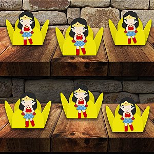 Forminha da Mulher Maravilha com Aplique com 50 unidades