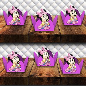 Forminha 3 D da Minie Rosa com 100 unidades