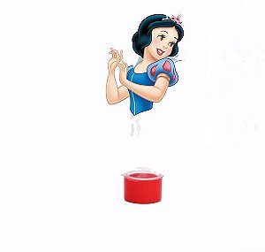 Tubetes Branca de Neve com Aplique