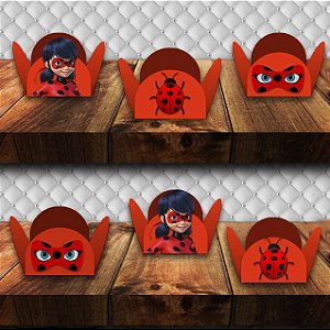Forminha  Ladybug  com aplique  100 unidades