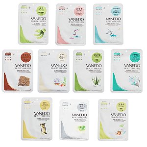 Kit com 10 Mascara Limpeza Hidratação Facial -  Essências Variadas