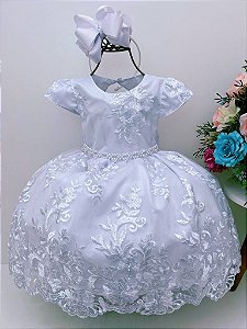 Fashion vestido de renda bordado com perola