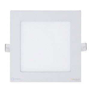 PLAFON LED 12W QUADRADO EMBUTIR BRANCO FRIO 6500K - H2X TECH