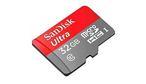 Cartão de Memória Sandisk 32GB Classe 10 Ultra 100Mbps