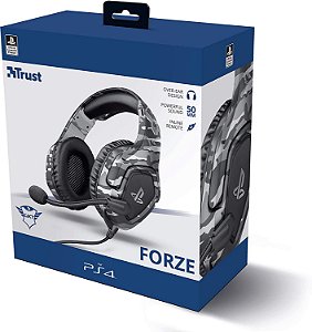 Headset Gaming Trust GXT488 Forze PS4 - Cinza