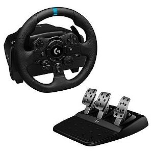 Volante Logitech G923 para PS5, PS4 e PC com Force Feedback TRUEFORCE, Pedais Responsivos, Launch Control