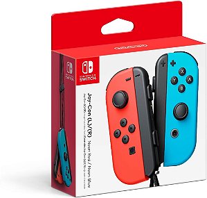 Controle Nintendo Switch Joy-Con, Rosa e Azul - Semi Novo