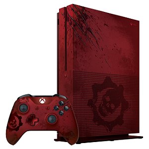 Xbox One S 2TB Limited Edition Gears of War - Semi Novo