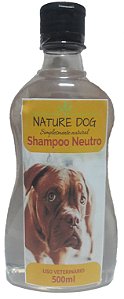 SHAMPOO NEUTRO  PARA CÃES E GATOS TODOS OS TIPOS DE PELAGEM NATURE DOG - 500 ML