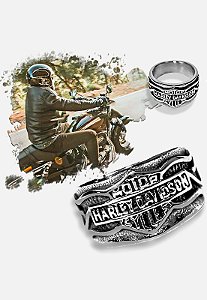 Anel Kodo Acessórios Harley Davidson Prata