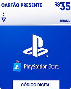 R$35 PlayStation Store - Cartão Presente Digital [Exclusivo Brasil]