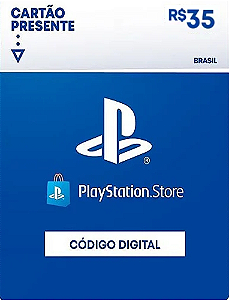 R$35 PlayStation Store / PSN - Cartão Presente Digital [Exclusivo Brasil]