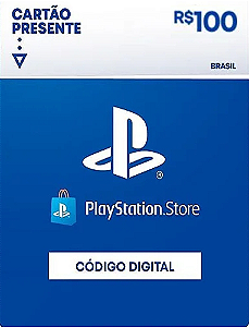 R$100 PlayStation Store / PSN - Cartão Presente Digital [Exclusivo Brasil]