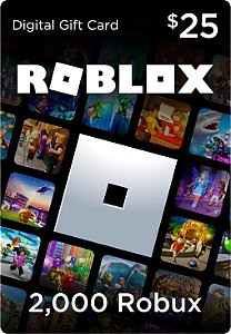 Cartão Roblox - 2.100 Robux Código Digital