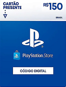R$150 PlayStation Store / PSN - Cartão Presente Digital [Exclusivo Brasil]