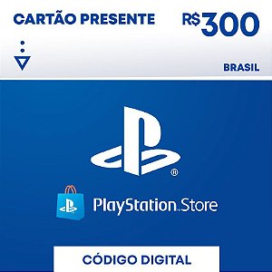 R$300 PlayStation Store / PSN - Cartão Presente Digital [Exclusivo Brasil]