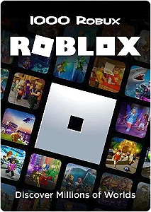 Cartão Roblox - 1000 Robux Código Digital