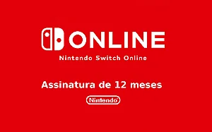 Nitendo Switch Online - 12 Meses - Cartão Presente Digital [Exclusivo Brasil]