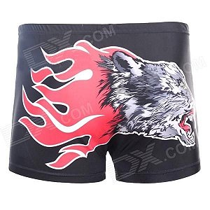 Luzes de abóbora do estilo 3D Shorts para homens - Preto (XXXL tamanho)