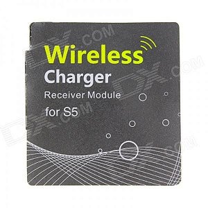QI padrão Wireless módulo receptor de carga para Samsung Galaxy S5 - preto