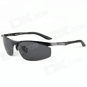 Reedoon 8197 de alumínio e magnésio proteção UV 400 Moda Resina Lens óculos polarizados - Preto